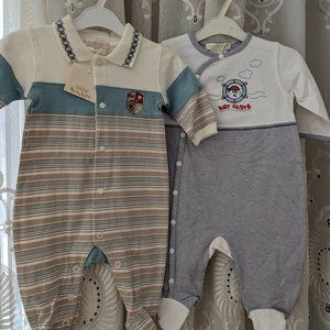 NWT baby Krickets  set of 2 long-sleeve pajamas size 6 M